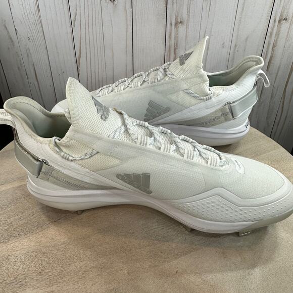 Adidas Icon 7 Boost Mens Baseball Metal Cleats Size 13.5 White S23847 New - Picture 5 of 15